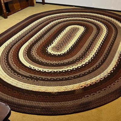 Braided Rug Browns 
