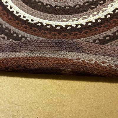Braided Rug Browns 