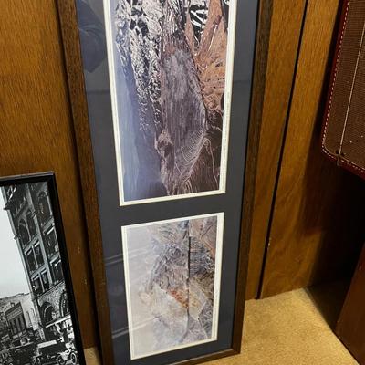 Mixed Lot of Framed art, including the Nevada Hotel 