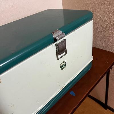 Vintage Mint Green Ice Chest 50's 