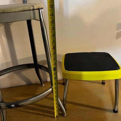 Step Stool (yellow) and Counter Stool (grey) 