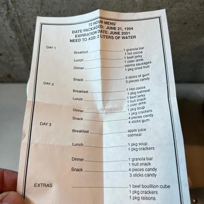 72 Hour Kits, Survival Gear Etc., 