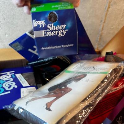 Moving Box full of NEW old Stock Pantyhose and Nylons 