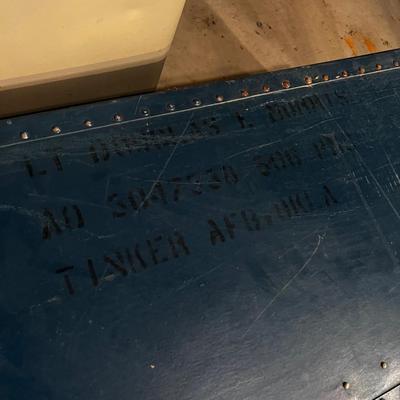 US AIR FORCE Locker, VINTAGE Blue 1950's 