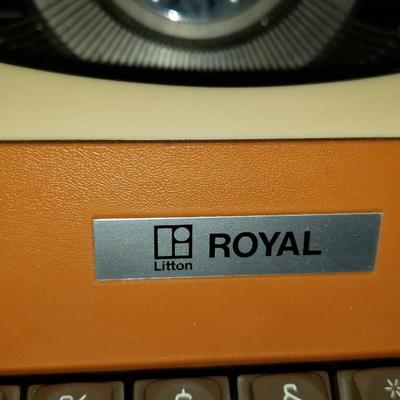 Litton Apollo 10 GT Royal Electric Typewriter Orange