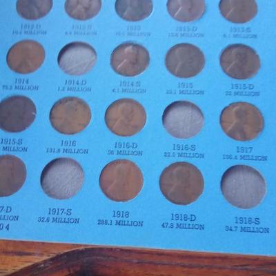 LOT 65    LINCOLN HEAD CENT SET 1909 TO 1940