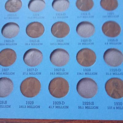 LOT 65    LINCOLN HEAD CENT SET 1909 TO 1940