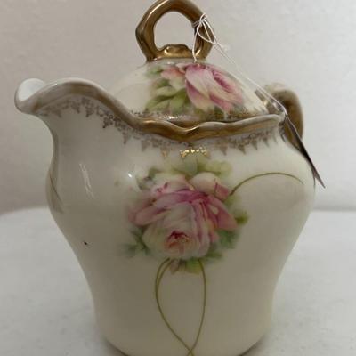 Antique Floral Teapot