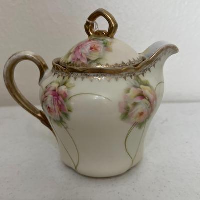 Antique Floral Teapot