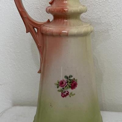 Vintage Austrian Floral Footed Vase