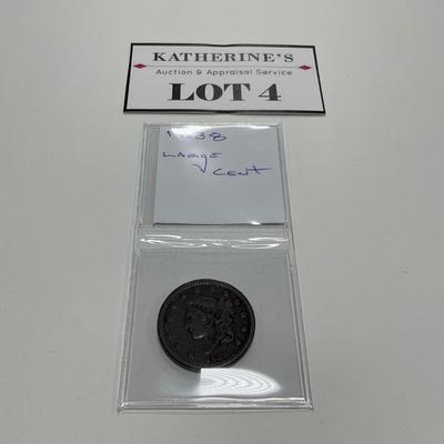 -4- COINS | 1838 Large Cent