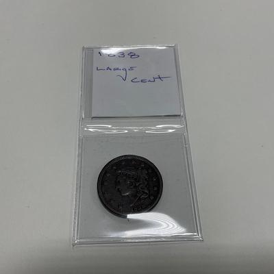 -4- COINS | 1838 Large Cent