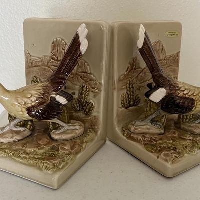 Vintage OMC Japan Roadrunner Bookends