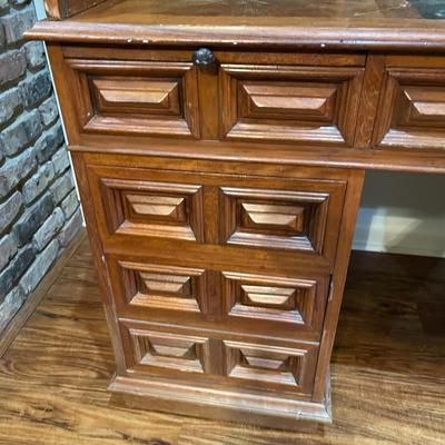 Wooden Roll Top Desk