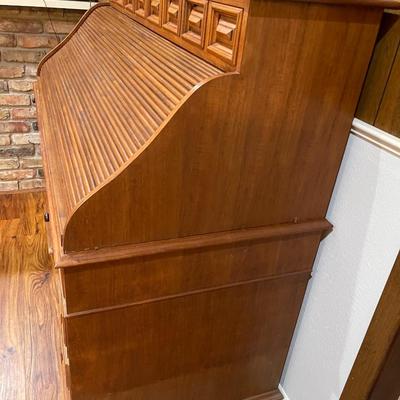 Wooden Roll Top Desk