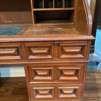 Wooden Roll Top Desk