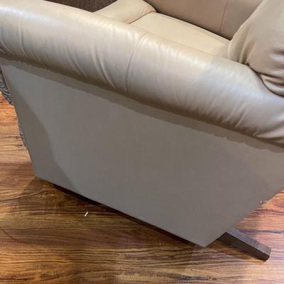 Biege Leather Recliner