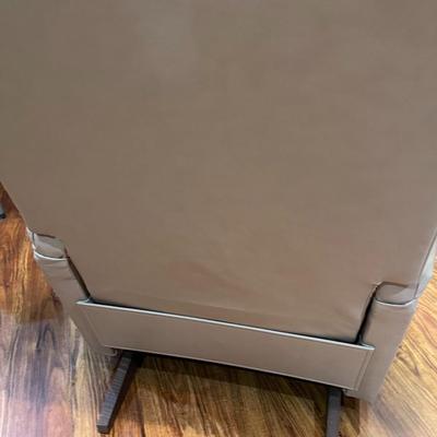 Biege Leather Recliner