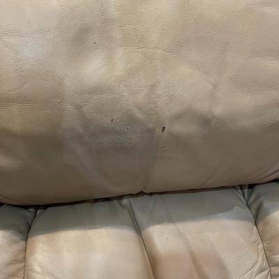 Biege Leather Recliner