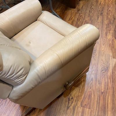 Biege Leather Recliner