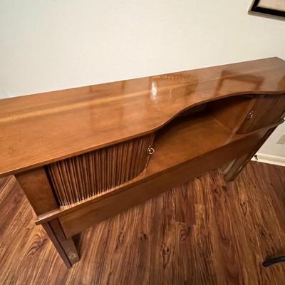 Mid Century Full Size Bed Headboard and Frame