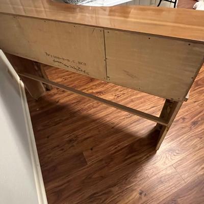 Mid Century Full Size Bed Headboard and Frame