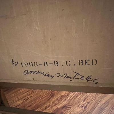 Mid Century Full Size Bed Headboard and Frame