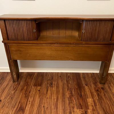 Mid Century Full Size Bed Headboard and Frame