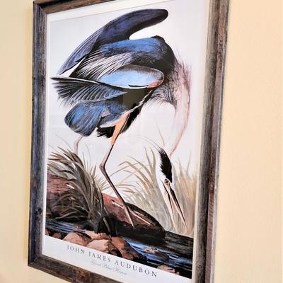 Lot #113  John James Audubon print - Great Blue Heron