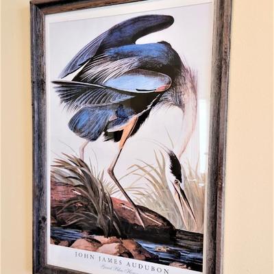 Lot #113  John James Audubon print - Great Blue Heron