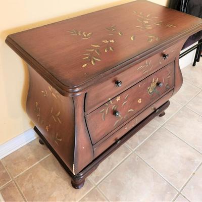Lot #114  Contemporary Decorator 3-drawer Chest - Asian Styling