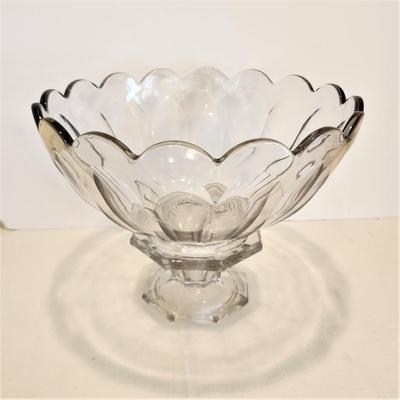 Lot #115  Vintage HEISEY Punch/Center Bowl on Stand