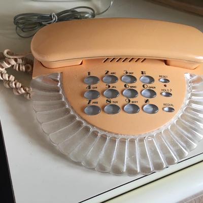 Classic 80's lucite clam shell phone