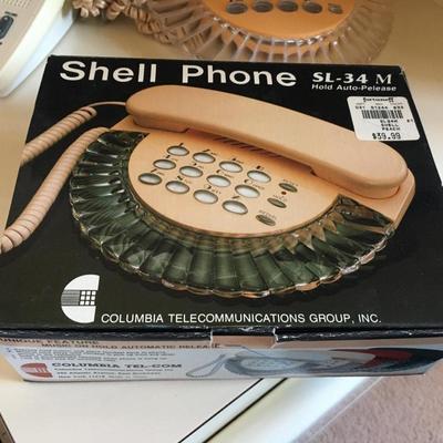 Classic 80's lucite clam shell phone