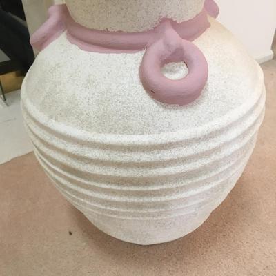 80's floor vase with grasses.