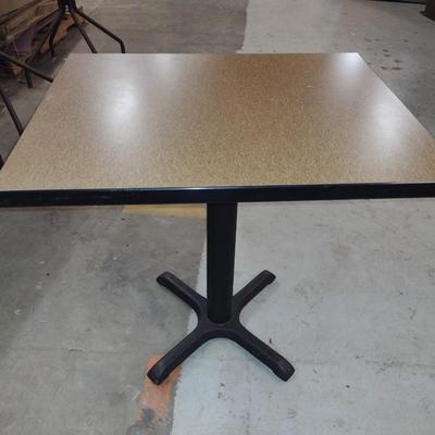 Set of 8 Commercial Quality Tables with Metal Pedestal by Furniture Lab