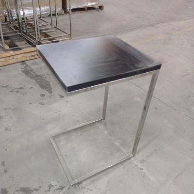 Metal Frame Side Table with Composite Top
