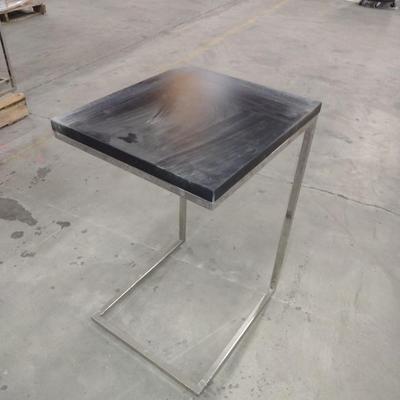 Metal Frame Side Table with Composite Top