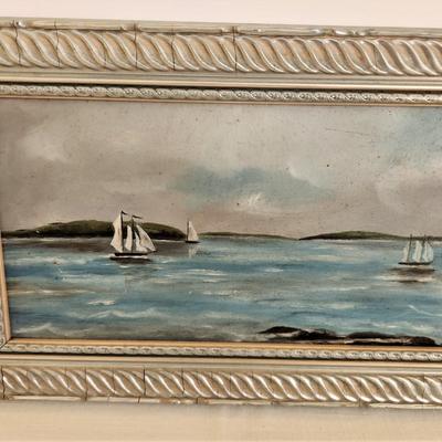 Lot #125  Small painting - Oil on Board