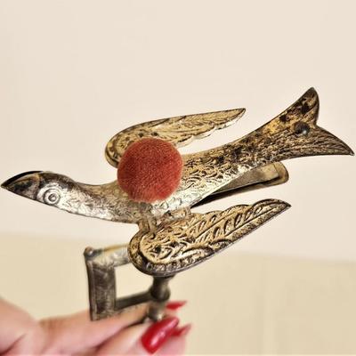 Lot #126 Antique Sewing Bird with Pin Cushion