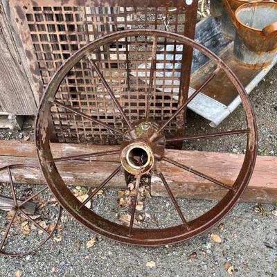 Antique Farm Equipment Wheel