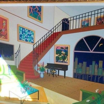 Large signed Serigraph by Fanch Ledan