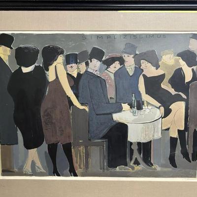 David Scheneur - Large Signed Serigraph