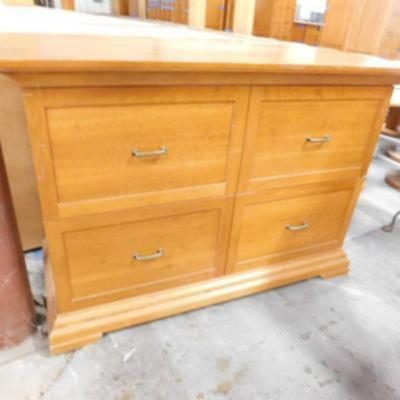 Pair of Four Drawer Rustic Design Dresser with Deep Compartment Drawers
