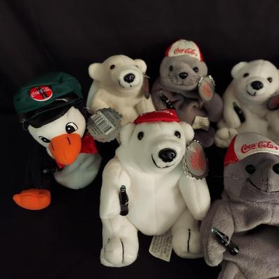 Coca Cola and TY Beanie Baby Plushies (LR-BBL)