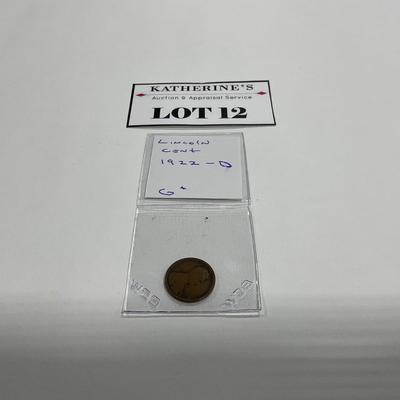 -12- COINS | 1922 - D Lincoln Cent