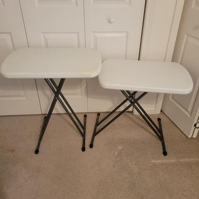 Two Small Folding Tables (FR-DW)