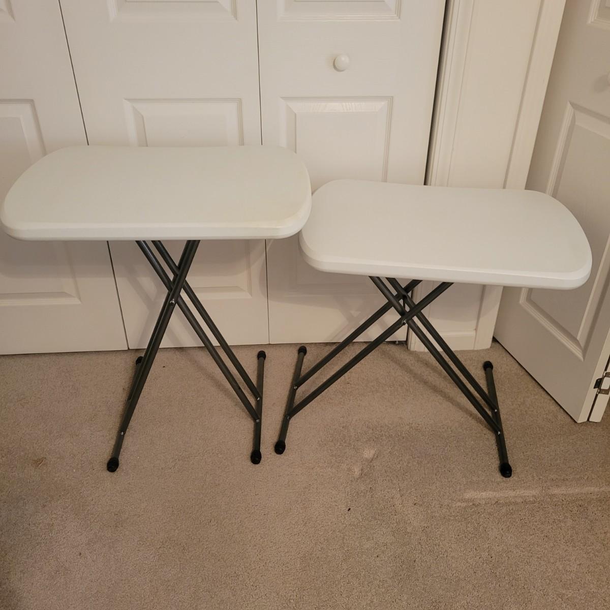 Two Small Folding Tables (FRDW)