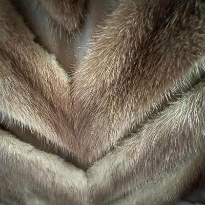 60â€™s Mod Style Pappaâ€™s Fur Coat With Belt - Size S/M (MC-RG)