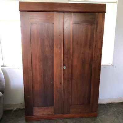 Antique cypress wood pantry